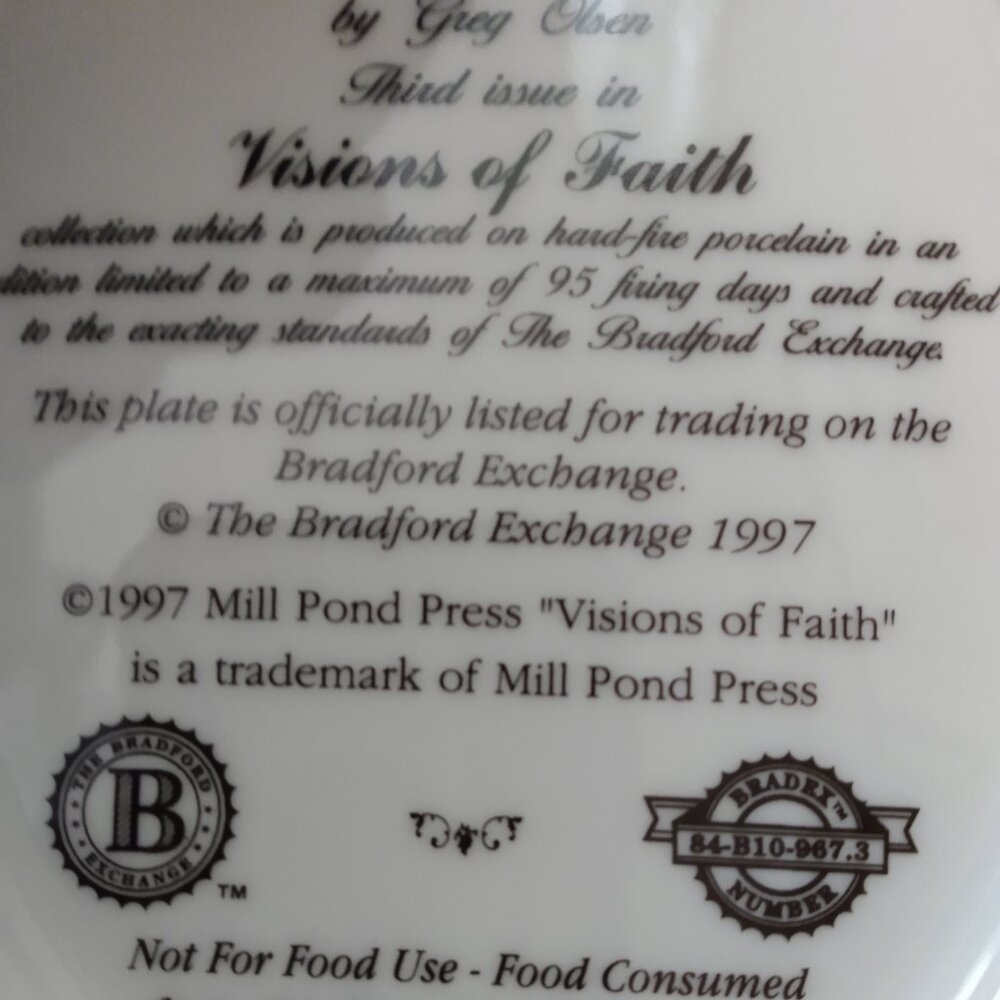 Beautiful plate, numbered & dated - Picture 6 of 7